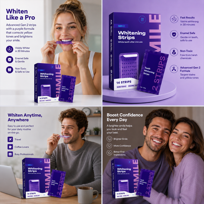 Purple Whitening Duo Mouthwash + Whitening Strips