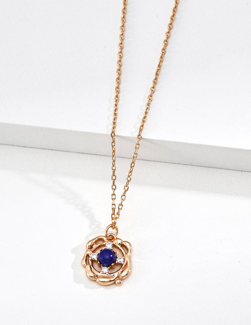 Lapis Lazuli and Tiger's Eye Necklace