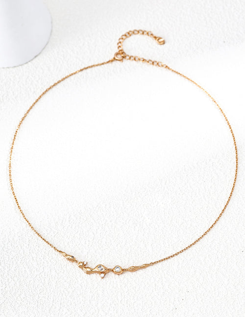 “Dreaming of the Milky Way” Zircon Necklace