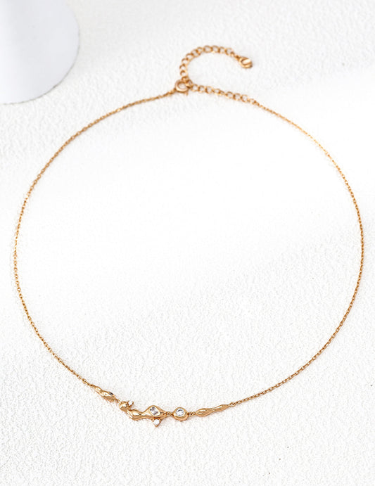 “Dreaming of the Milky Way” Zircon Necklace