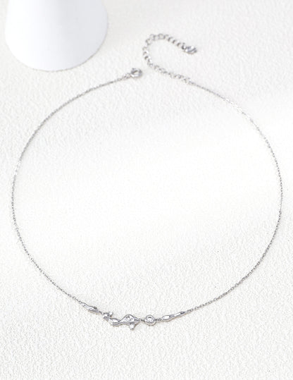 “Dreaming of the Milky Way” Zircon Necklace