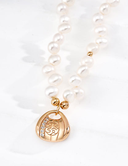 Natural Pearl Prosperity Necklace